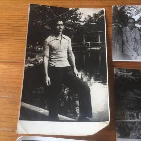 约八十年代背景各地风景名胜区写真照片8枚合售