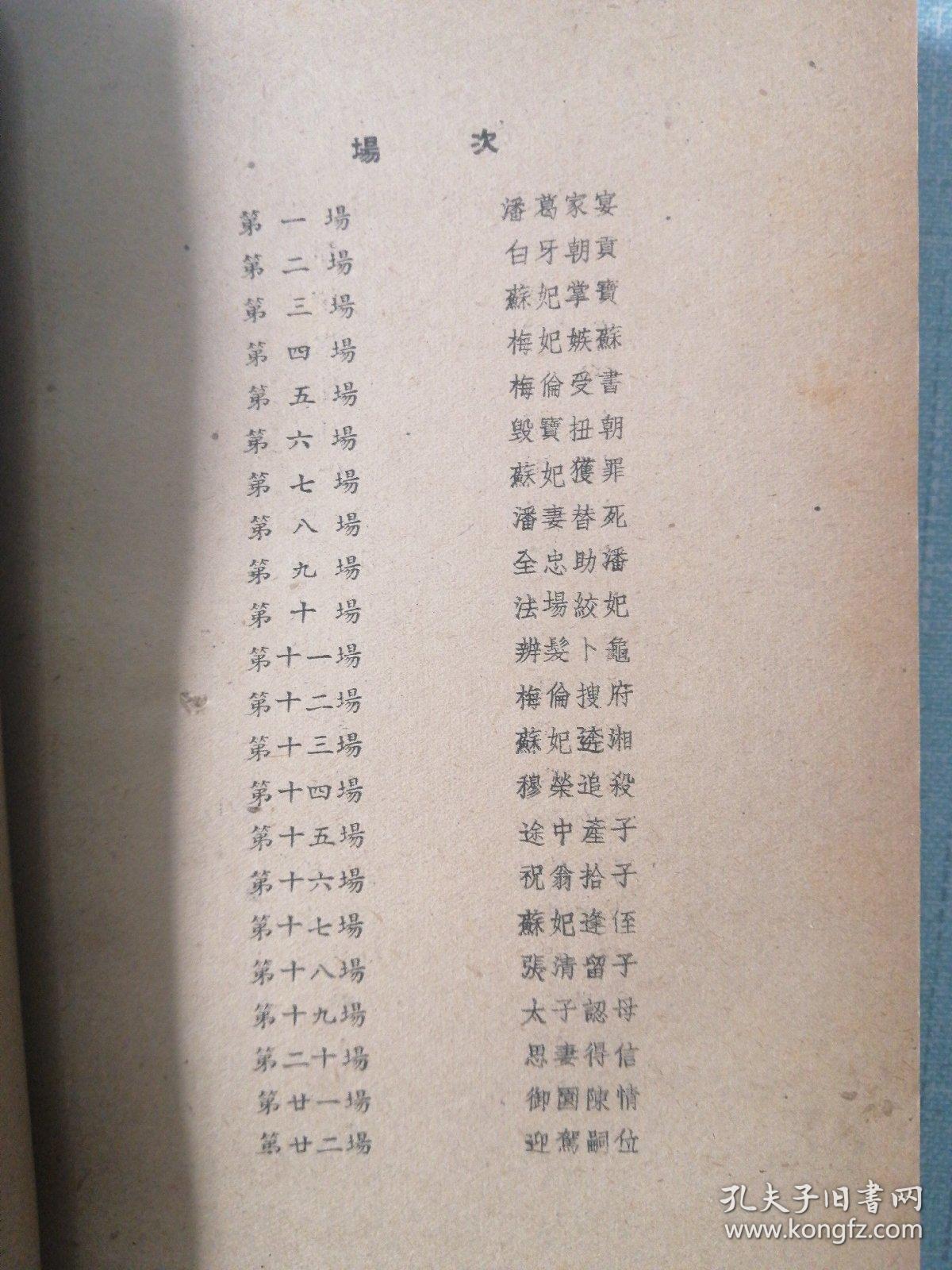 川剧传统剧本汇编（第十九集）——白鹦鹉、章台柳、夺相印、血罗衫、双槐树）