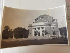 民国时期北京北平清华大学教学楼老照片一张