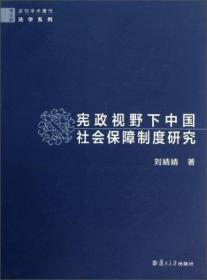 宪政视野下中国社会保障制度研究