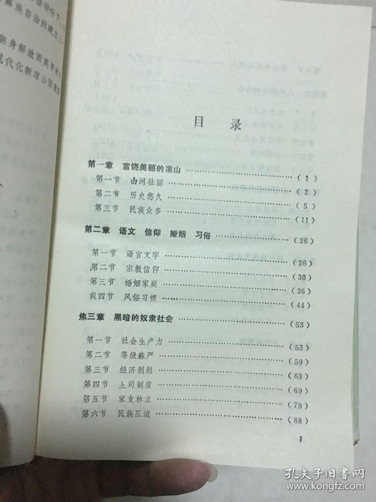 彝族书籍 《凉山彝族自治州概况》 彝文书