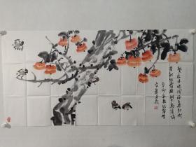 保真书画，天津美院副院长，中国书画报社社长， 著名画家张蒲生先生四尺整纸国画精品《事事如意》一幅68×137cm