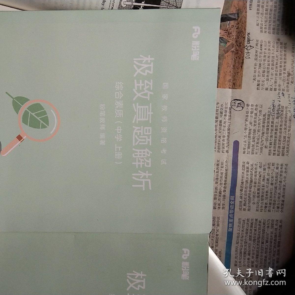 2018下半年粉笔教师资格证考试用书中学 综合素质中学极致真题解析