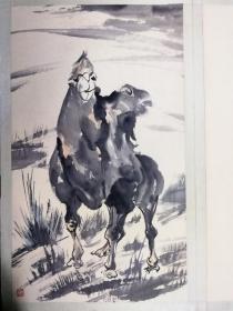 陈缘督沙洲骆驼图