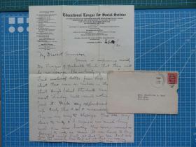91835.美国1920年8月31日奥罗拉寄谢里丹实寄封贴邮票1枚、含信件--手账、收藏集邮专用
