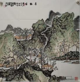 保真名家字画，李守仝   68*68山水
                  又名李守同，字炉岩，现为中国美协会员，山东省画院高级画师。北京凤凰岭书院中国画创作院画家，北京凤凰岭书院首届名师助教班龙瑞工作室助教，天津美术学院客座教授。