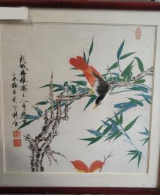 中国传统工笔画林鸟精品工笔画国画居家收藏精品定制工笔