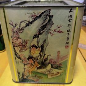 红楼梦西厢记人物图像饼干盒