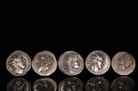 欧洲 老银币、欧洲手工银币5枚