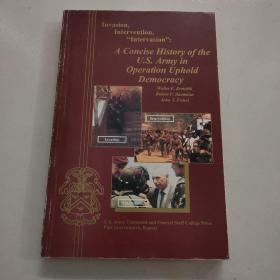 A Concise History of the U.S. Army in Operation Uphold Democracy美国陆军在操作维护民主的历史[扉页有 名字