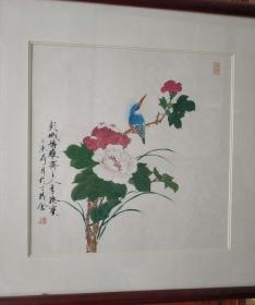 中国传统工笔画林鸟小幅精品工笔画国画居家收藏精品定制工笔