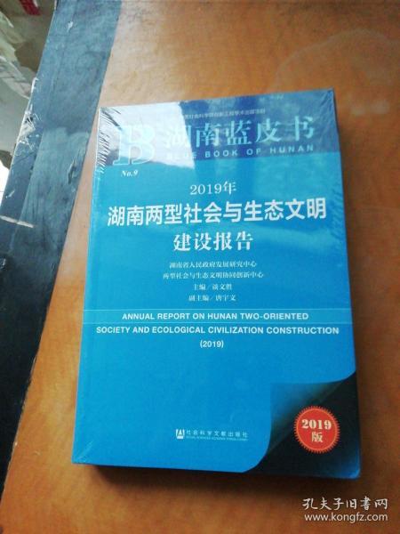 湖南蓝皮书：2019年湖南两型社会与生态文明建设报告