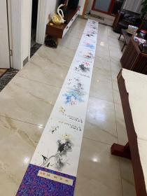 中国国画家协会会员曾老师册页45*32厘米*11页作品编号cv001