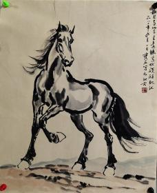 中国美协内蒙古分会主席、北京画院副院长【尹瘦石】马