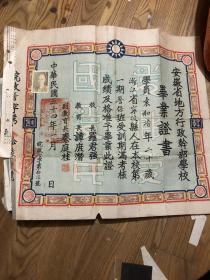 伪中央税警学校 （特务部队）及安徽省地方行政干部学校的组建地址以及相关负责人员（周佛海 罗君强）等众多人员的认罪调查证书徽章照片等等详细材料难得史料研究价值估计几百页