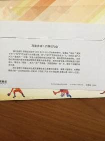 湖北省第十四届运动会纪念封、片各一枚