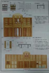 东大寺南大门 1:100屋久杉神木版 含阿形吽形仁王像 日本国宝古建筑 实木手工模型 拼装套材