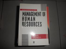 Developments in the Management of Human Resources