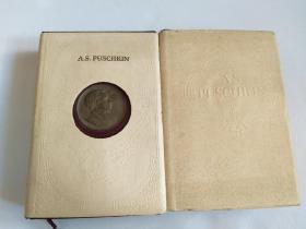 A.S.PUSCHKIN《普希金作品集》 第二、三册合售//精装带护封·品佳（德文版 1950年版精装）