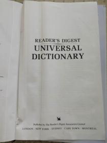 Reader‘s Digest Universal Dictionary 英文原版精装