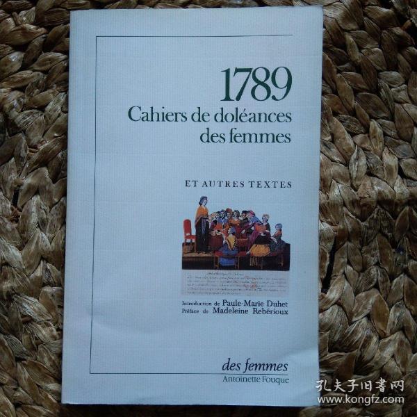 1789 Cahiers de silences see femmes