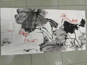 【保真】陕西美协会员 河北美院硕士 潜力青年艺术家 李云平 四尺整张写意花鸟3