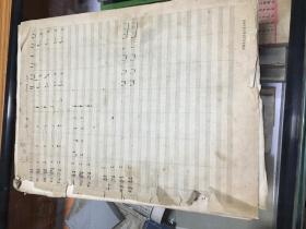 成都歌舞团旧藏资料：八开手写本《黎曲舞》管弦乐总谱 分谱，NO.131