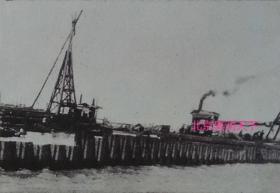 1933年建设中的广州内港工程堤岸部分