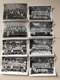 郑州十八中80－83届毕业合影（老照片）共八张合售