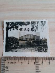 60年代安徽大学相片式贺卡