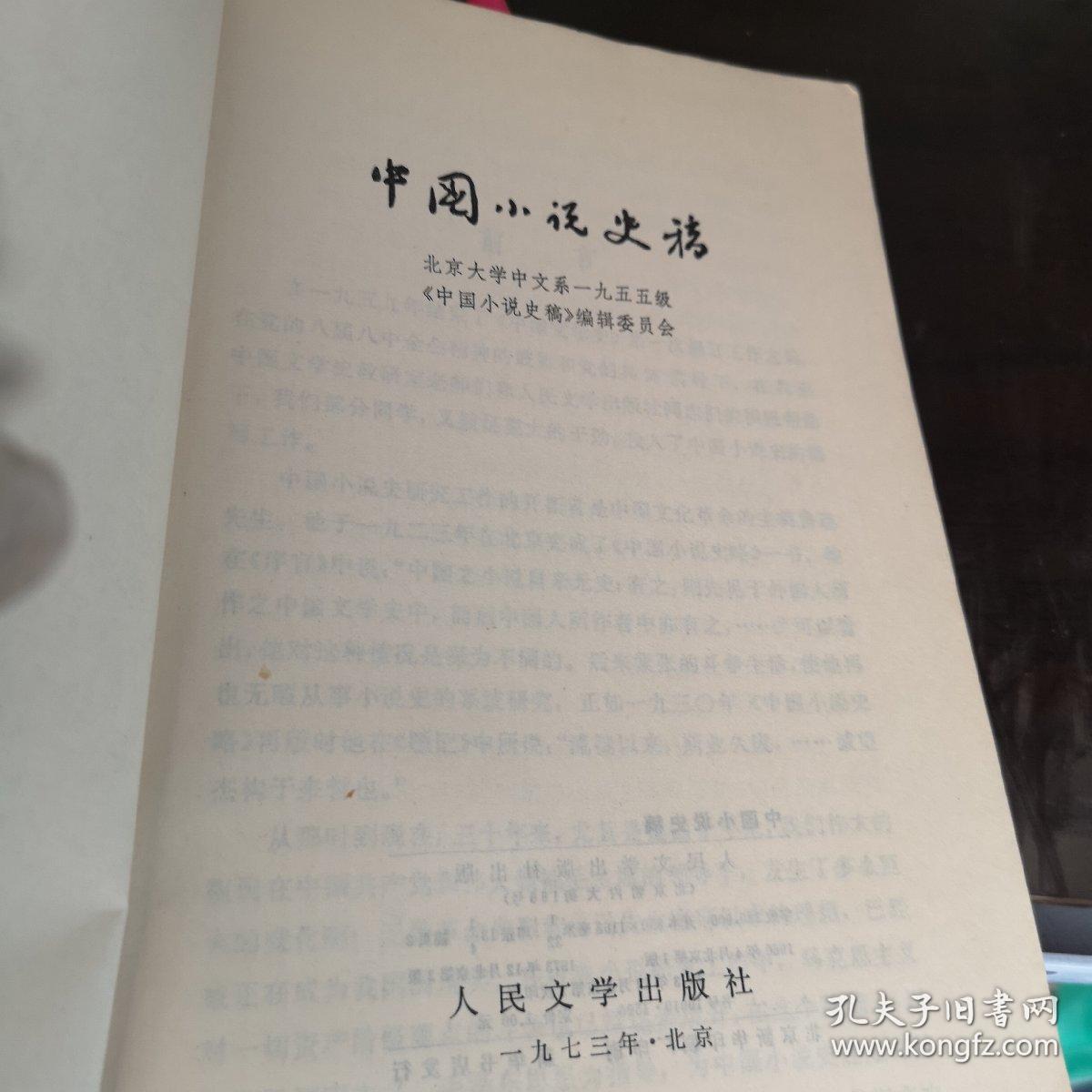 中国小说史稿（试行本）