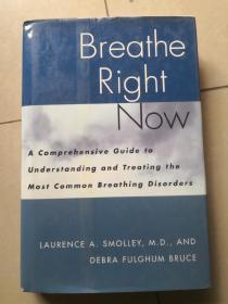 Breathe Right Now（立即呼吸）: A Comprehensive Guide to Understanding and Treating the Most Common Breathing 英文原版精装