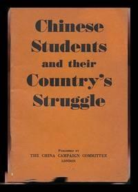 1938年版伦敦发行英文平装本《Chinese Students and Their Country's Struggle》 《中国学生和他们国家的挣扎》海外抗日文献