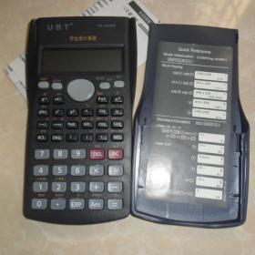 优必通科学函数型计算器FA-82MS，双行显示，多功能计算器，中学生考试学习必备。