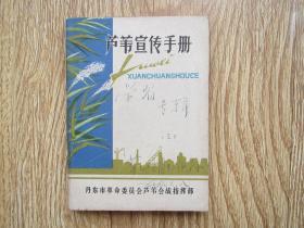 七十年代老日记本——芦苇宣传手册（前13张是毛主席语录宣传画和芦苇知识及布告等）