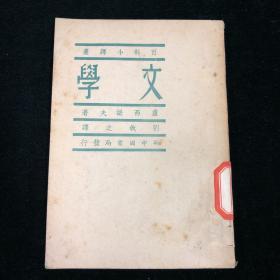 百科小译丛 文学 全一册 民国