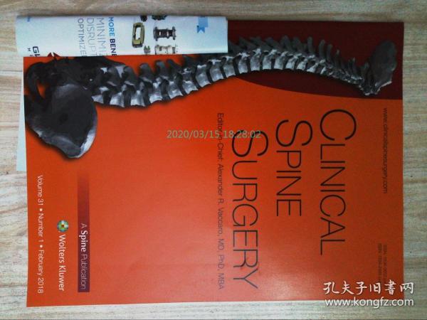 CLINICAL SPINE SURGERY 2018年2月 临床脊柱外科医学杂志