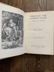 LEWIS CARROLL：THROUGH THE LOOKING-GLASS（精装带书衣，JOHN TENNIEL插图，1948年，私藏品好）