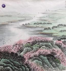 四尺斗方山水69×69cm