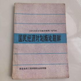 国民经济计划概论题解