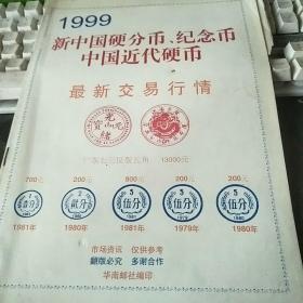 1999新中国硬分币.纪念币中国近代硬币 最新交易行情