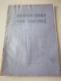 《略论海林山咀子渤海墓葬的形制，传统和文物特征》油印本