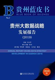 贵州大数据战略发展报告（2019）                      贵州蓝皮书                    吴大华 主编;张可 执行主编;罗以洪 陈加友 吴月冠 陈讯 副主编