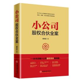 小公司股权合伙全案  臧其超 著  中国经济出版社