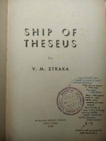 珍品   Ship of Theseus 《希修斯之船》 【英文 精装】