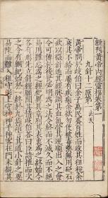 【提供资料信息服务】明刊本:新刊黄帝内经灵枢,共24卷81篇,史崧校释,传统医学著作,本店此处销售的为该版本的彩色高清、无线胶装本。