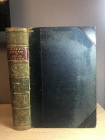 英文古董书 1901年Chambers's Cyclopaedia of English Literature Book 3 大开本 半皮精装本 黑白插图