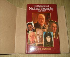 The Dictionary of Nationai Biography  国家传记辞典 1961-1970