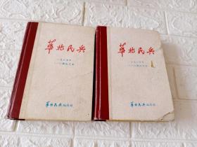 华北民兵（1985年1-12期合订本+13-24期合订本）2本合售