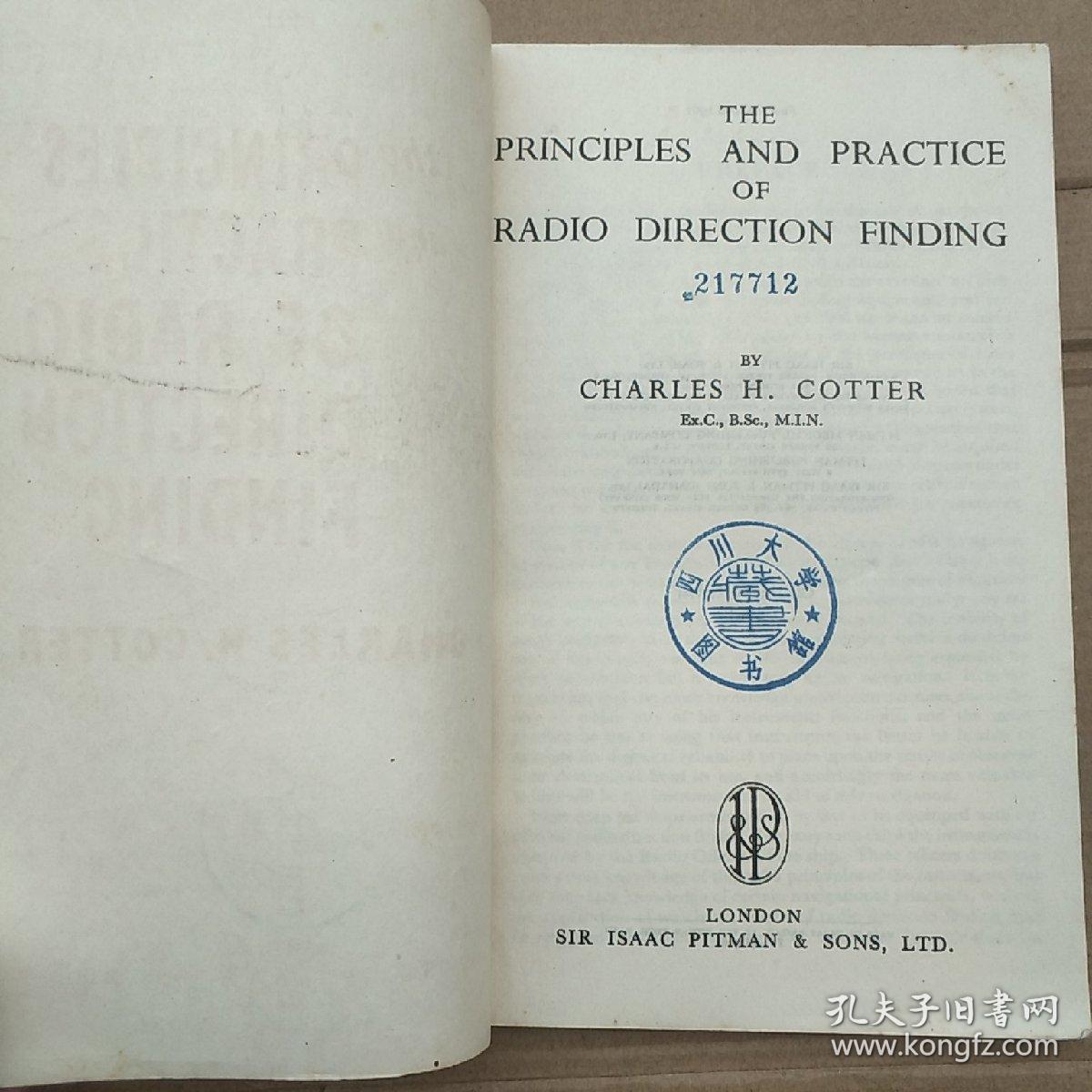 the principles and practice of radio direction finding（P1307）